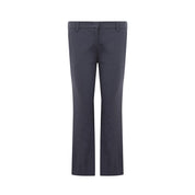 Blue Linen Casual Pants