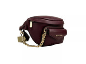 Leather Maise 2 in 1 Fanny Waist Pack Bag Maroon