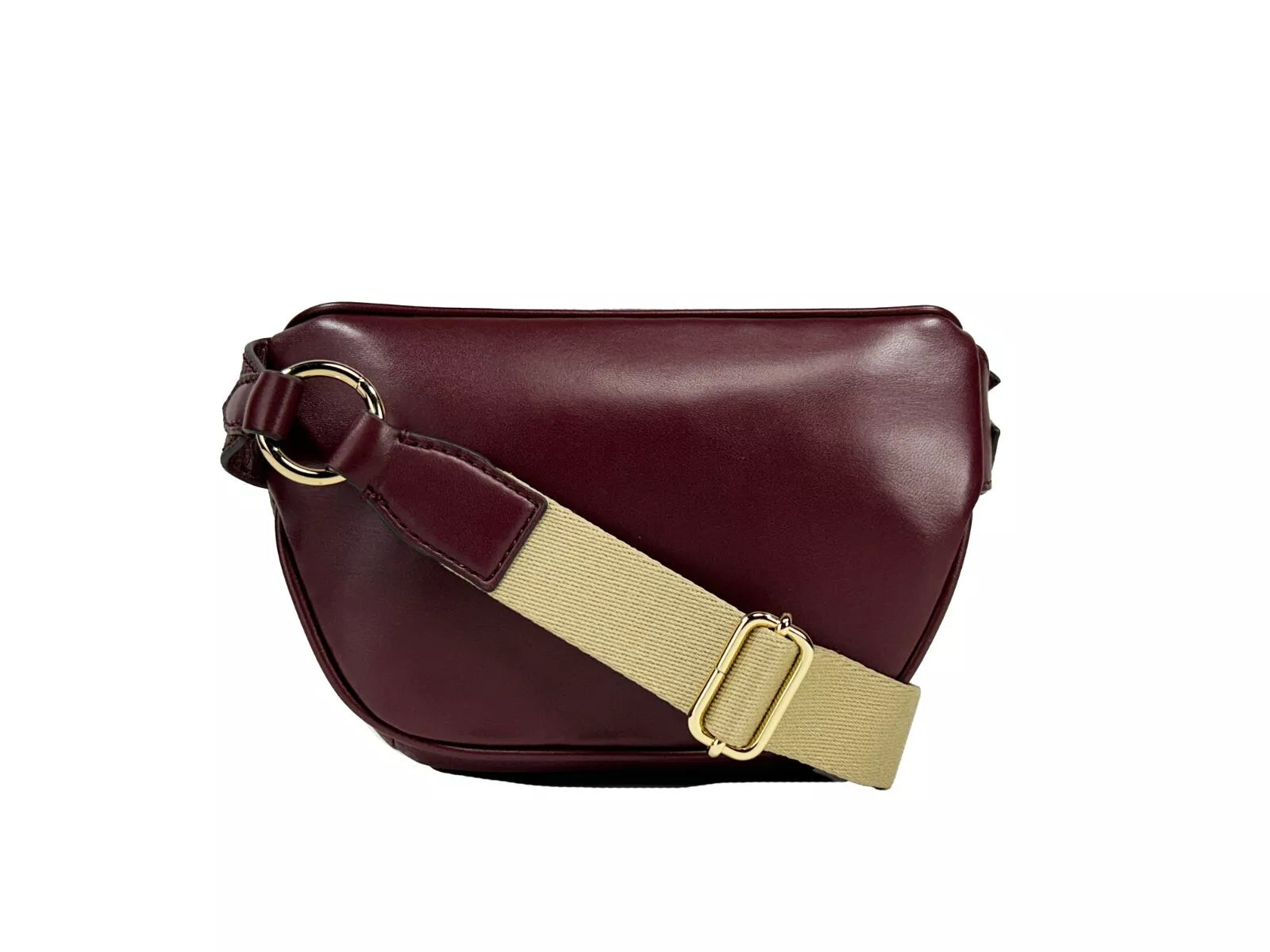 Leather Maise 2 in 1 Fanny Waist Pack Bag Maroon