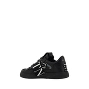 Black Leather VL7N Sneakers