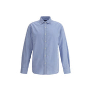 Light Blue Cotton Pattern Shirt