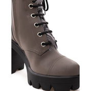 Beige Eco Leather Boot
