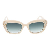 Beige Acetate Sunglasses
