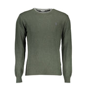 Green Wool Men Sweater