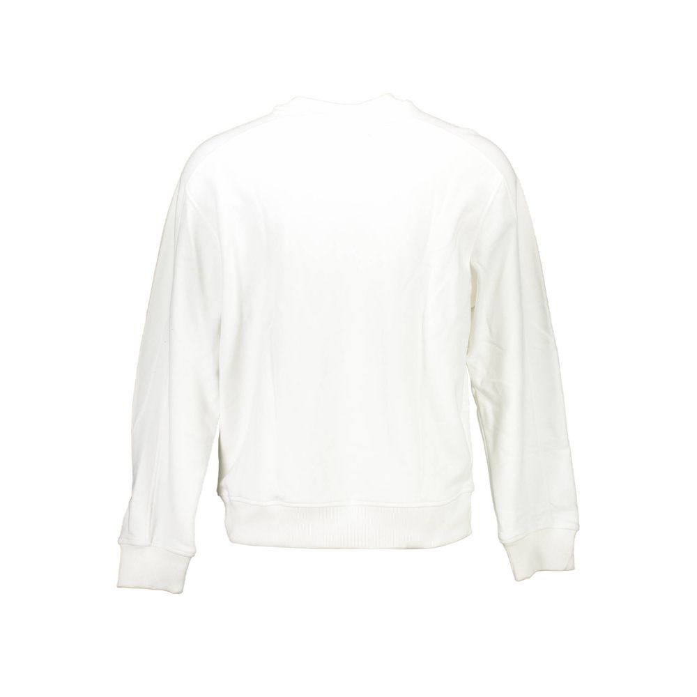 White Cotton Unisex Sweatshirt
