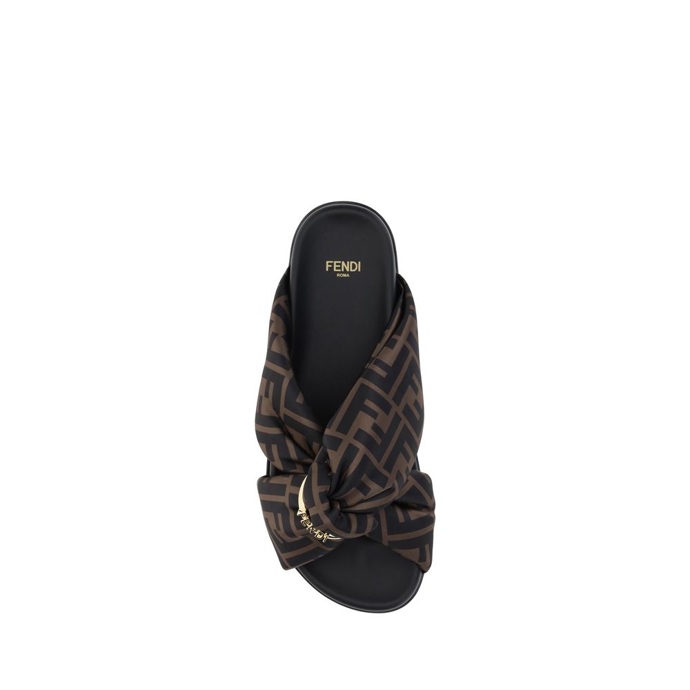 Satin Slide Sandals