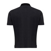 Black Cotton Polo Shirt