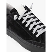 Black Suede Leather Sneaker
