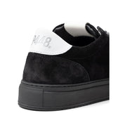 Black Suede Leather Sneaker