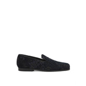 Blue Leather Slip-On Loafer