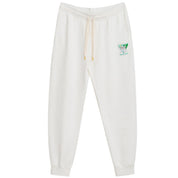 White Cotton Athletic Pant