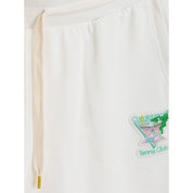 White Cotton Athletic Pant