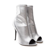 Gray Leather Boot