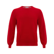 Gran Sasso Red Cotton Sweater