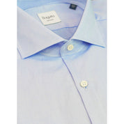 Light Blue Cotton Men Shirt