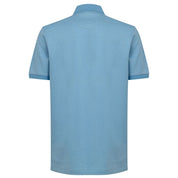 Blue Cotton Polo Shirt