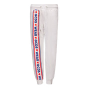 White Cotton Joggers Workout Pant