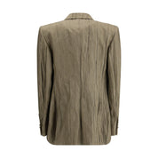 Ruched silk Mairi Blazer