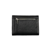 Black Polyurethane Women Wallet