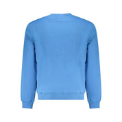 Light Blue Cotton Men Sweater