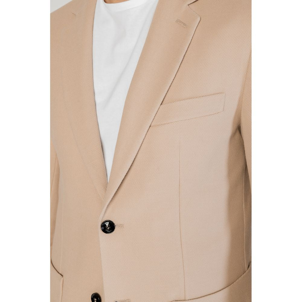 Beige Cotton Blazer