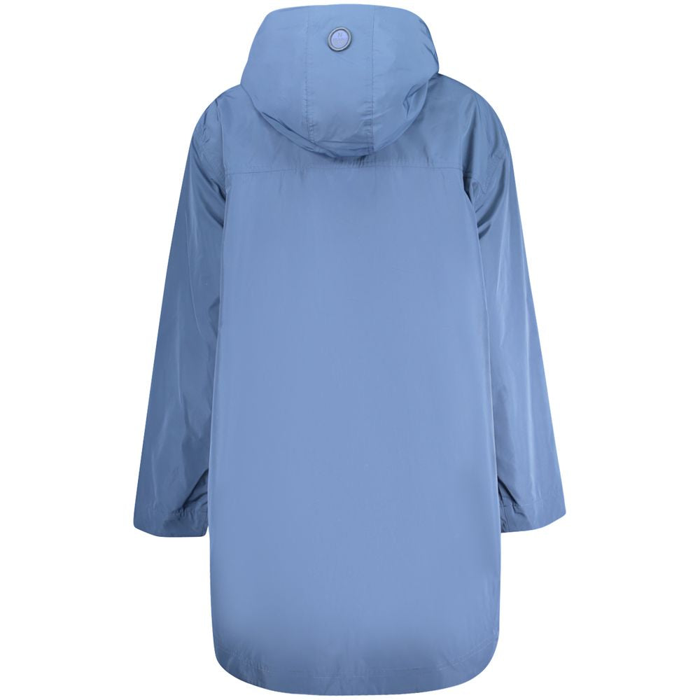 Blu Polyester Women's Parka