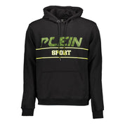 Black Cotton Men's Hooded Sweater