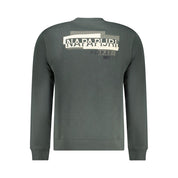 Green Cotton Men Sweater