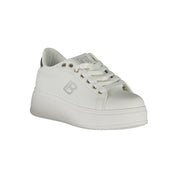 White Synthetic Women Sneaker