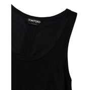 Black Silk Tank Top