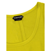 Yellow Silk Tank Top