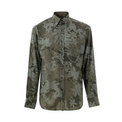 Green Lyocell Pattern Shirt
