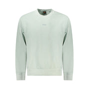 Green Cotton Men Sweater
