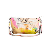 White Polyester Women Handbag