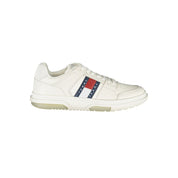 White Polyurethane Men Sneaker