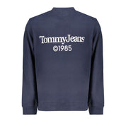 Blue Cotton Men Sweater
