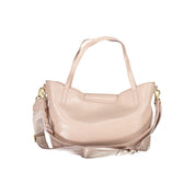 Pink Polyethylene Women Handbag
