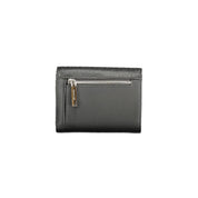 Black Polyester Women Wallet