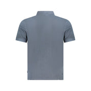 Blue Cotton Polo Shirt