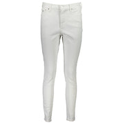 White Cotton Women Jeans