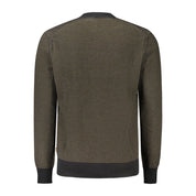 Black Cotton Men Sweater