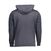 Blue Cotton Men's Hoodie