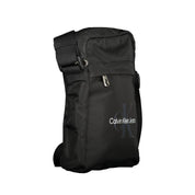 Black Polyester Men Shoulder Bag