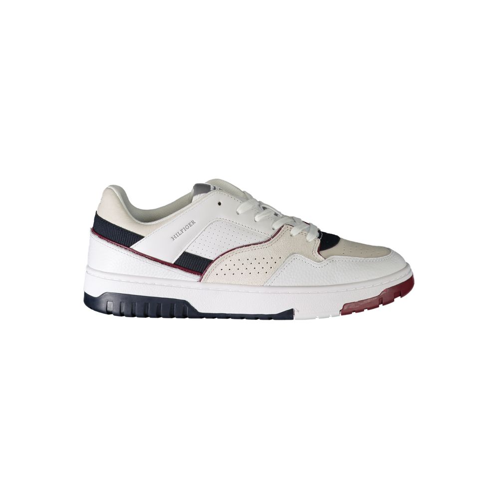Bianco Polyurethane Men Sneaker