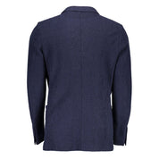 Blu Wool Men Jacket
