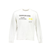 White Cotton Unisex Sweatshirt