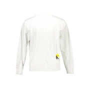 White Cotton Unisex Sweatshirt