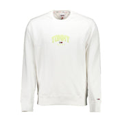 White Cotton Unisex Sweatshirt