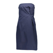 Blue Cotton Women Dress
