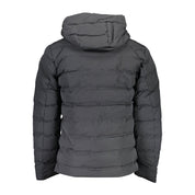 Black Elastane Mens Jacket